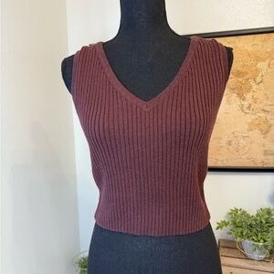 LA Hearts ribbed sweater vest